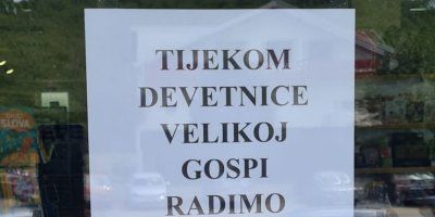 FOTO Bravo! Skratili radno vrijeme radi devetnice Velikoj Gospi 