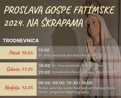 Proslava Gospe Fatimske na Splitskim Škrapama