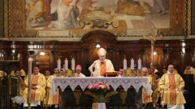 Kardinal Puljić predvodio misu zahvalnicu u Rimu povodom izbora pape Lava XIV.