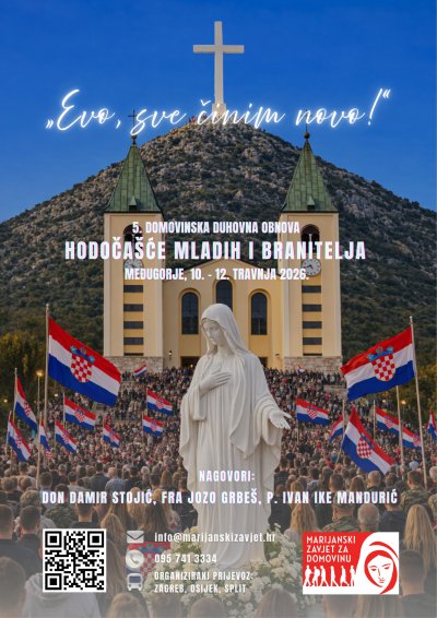 5. Domovinska duhovna obnova &ndash; &bdquo;Evo me, mene pošalji!&ldquo; Međugorje, 10. &ndash; 12. travnja 2026.